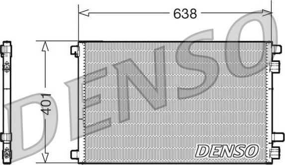 Denso DCN23012 - Condenser, air conditioning www.parts5.com