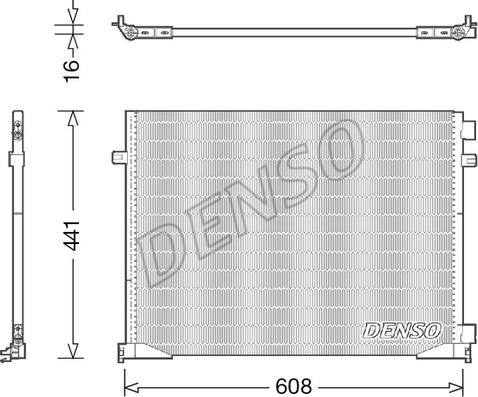 Denso DCN23035 - Condenser, air conditioning www.parts5.com