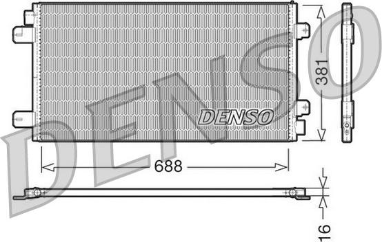 Denso DCN23024 - Condenser, air conditioning www.parts5.com