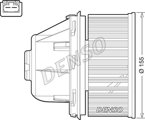 Denso DEA10053 - Interior Blower www.parts5.com