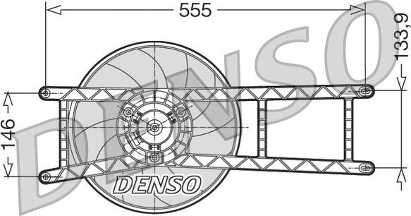Denso DER09017 - Fan, radiator www.parts5.com