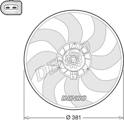 Denso DER02006 - Fan, radiator www.parts5.com