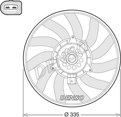 Denso DER02008 - Fan, radiator www.parts5.com