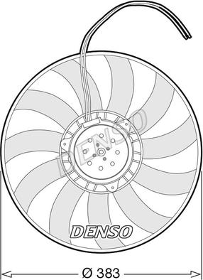 Denso DER02007 - Fan, radiator www.parts5.com