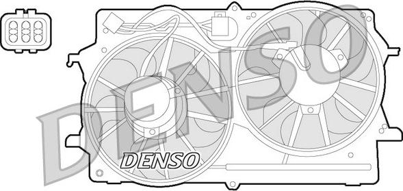 Denso DER10007 - Fan, radiator www.parts5.com