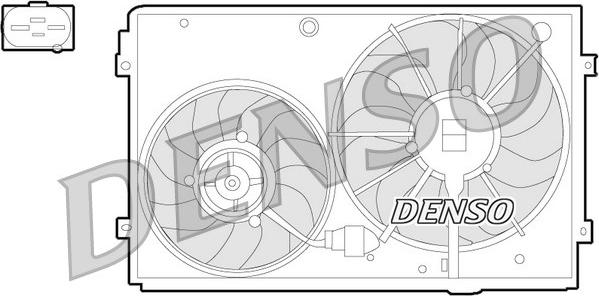 Denso DER32011 - Ventilateur, refroidissement du moteur www.parts5.com