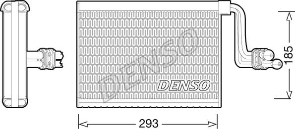 Denso DEV05002 - Evaporator, air conditioning www.parts5.com