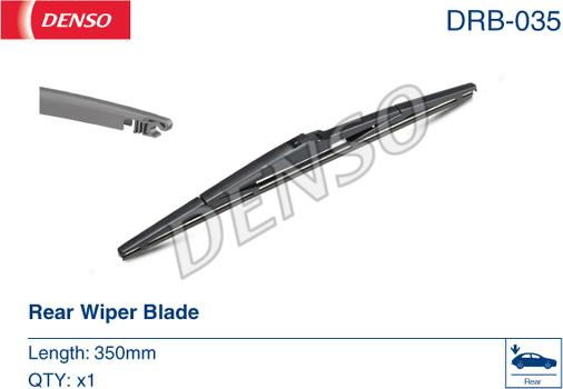 Denso DRB-035 - Wiper Blade www.parts5.com
