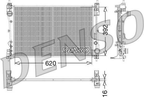 Denso DRM09115 - Radiator, engine cooling www.parts5.com