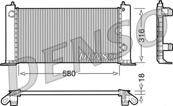 Denso DRM09120 - Radiator, engine cooling www.parts5.com
