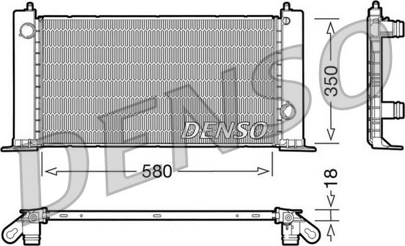 Denso DRM09121 - Radiator, engine cooling www.parts5.com