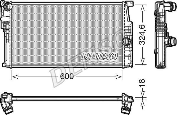 Denso DRM05017 - Radiator, engine cooling www.parts5.com