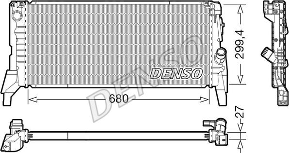 Denso DRM05119 - Radiator, engine cooling www.parts5.com