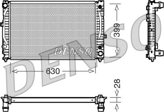Denso DRM02031 - Radiator, engine cooling www.parts5.com