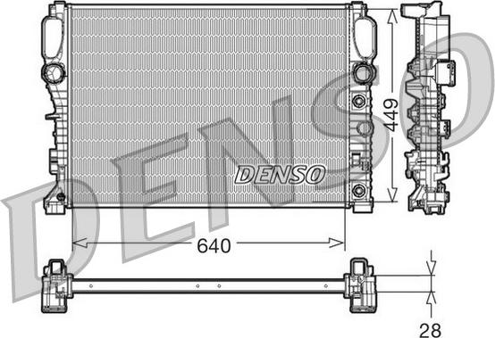 Denso DRM17091 - Radiator, engine cooling www.parts5.com