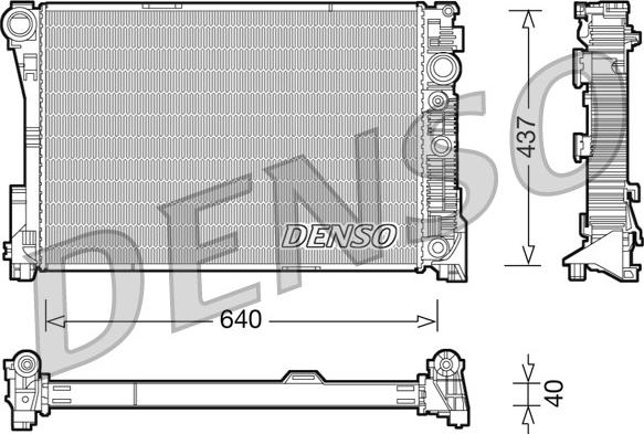 Denso DRM17046 - Radiator, engine cooling www.parts5.com