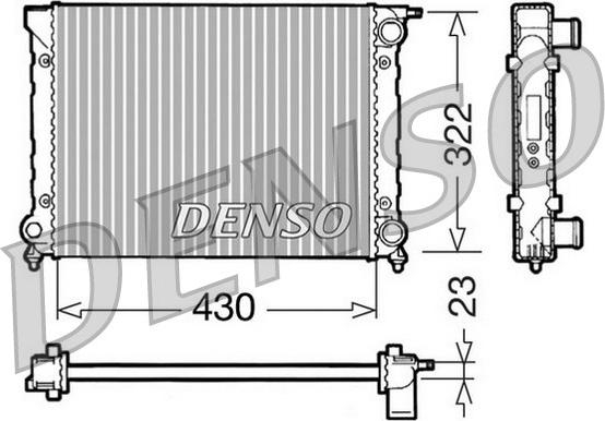 Denso DRM32004 - Hladnjak, hlađenje motora www.parts5.com