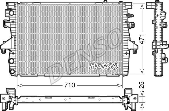 Denso DRM32039 - Radiator, engine cooling www.parts5.com