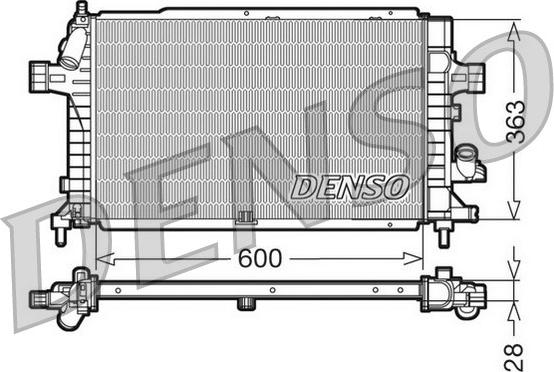 Denso DRM20102 - Radiator, engine cooling www.parts5.com