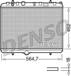 Denso DRM21055 - Radiador, refrigeración del motor www.parts5.com
