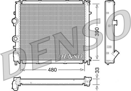 Denso DRM23011 - Radiator, engine cooling www.parts5.com