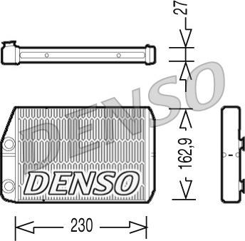 Denso DRR09034 - Heat Exchanger, interior heating www.parts5.com