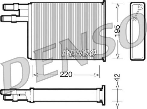 Denso DRR09031 - Heat Exchanger, interior heating www.parts5.com