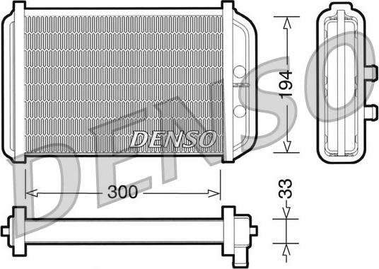 Denso DRR09033 - Heat Exchanger, interior heating www.parts5.com