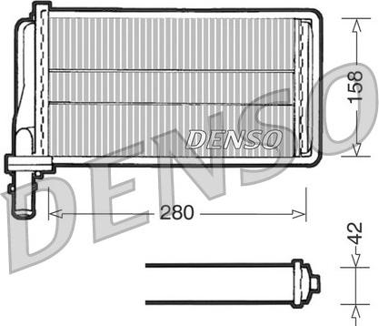 Denso DRR01001 - Heat Exchanger, interior heating www.parts5.com