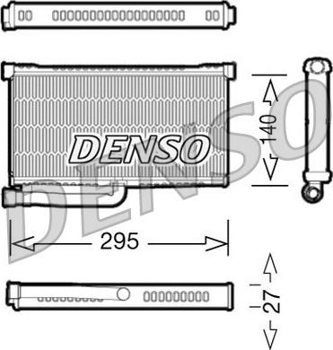 Denso DRR02004 - Heat Exchanger, interior heating www.parts5.com