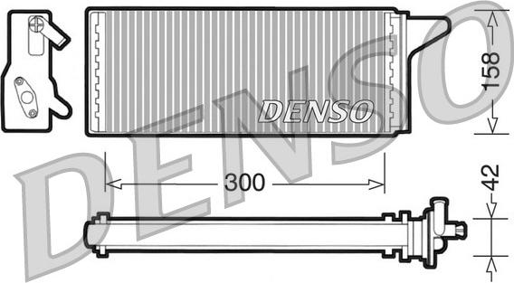 Denso DRR12001 - Heat Exchanger, interior heating www.parts5.com
