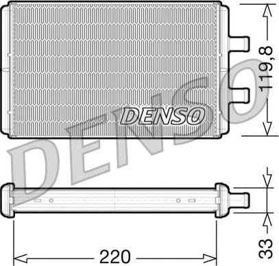 Denso DRR12007 - Heat Exchanger, interior heating www.parts5.com