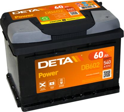 DETA DB602 - Стартерная аккумуляторная батарея, АКБ www.parts5.com