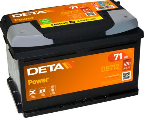 DETA DB712 - Starter Battery www.parts5.com