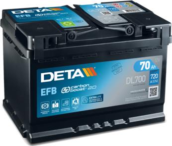 DETA DL700 - Стартерная аккумуляторная батарея, АКБ www.parts5.com