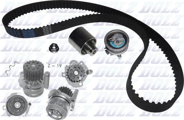 DOLZ KD036 - Water Pump & Timing Belt Set www.parts5.com