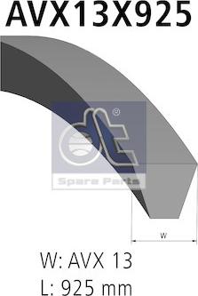 DT Spare Parts 4.80626 - V-Belt www.parts5.com