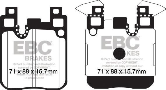 EBC Brakes DP42133R - Brake Pad Set, disc brake www.parts5.com