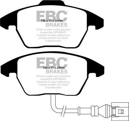 EBC Brakes DP41517R - Brake Pad Set, disc brake www.parts5.com