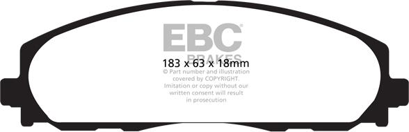 EBC Brakes DP41888R - Brake Pad Set, disc brake www.parts5.com