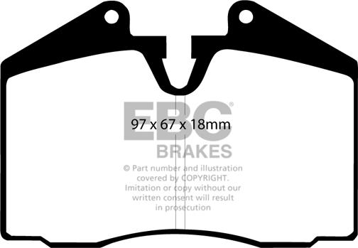 EBC Brakes DP3612C - Brake Pad Set, disc brake www.parts5.com