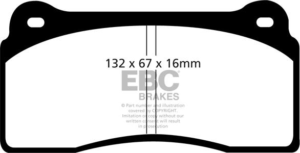 EBC Brakes DP41110R - Brake Pad Set, disc brake www.parts5.com