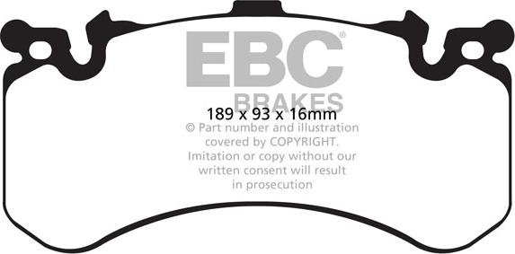EBC Brakes DP42158R - Brake Pad Set, disc brake www.parts5.com