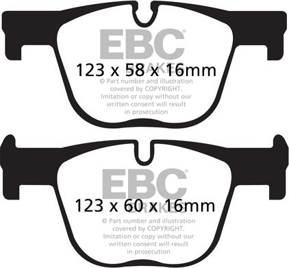 EBC Brakes DP42131R - Brake Pad Set, disc brake www.parts5.com