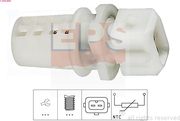 EPS 1.994.009 - Sensor, intake air temperature www.parts5.com