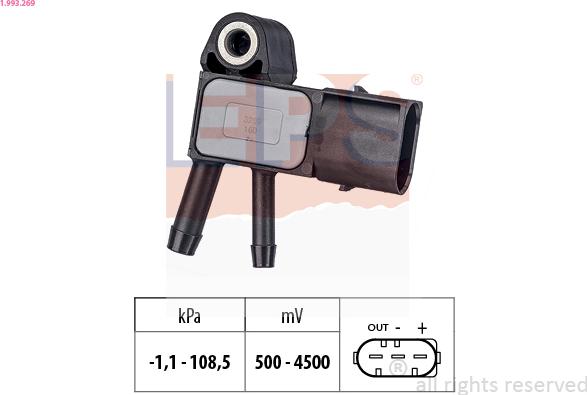 EPS 1.993.269 - Air Pressure Sensor, height adaptation www.parts5.com