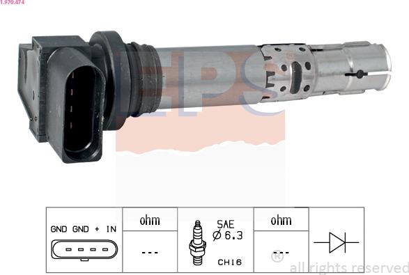EPS 1.970.474 - Ignition Coil www.parts5.com