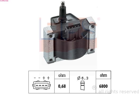EPS 1.970.155 - Ignition Coil www.parts5.com