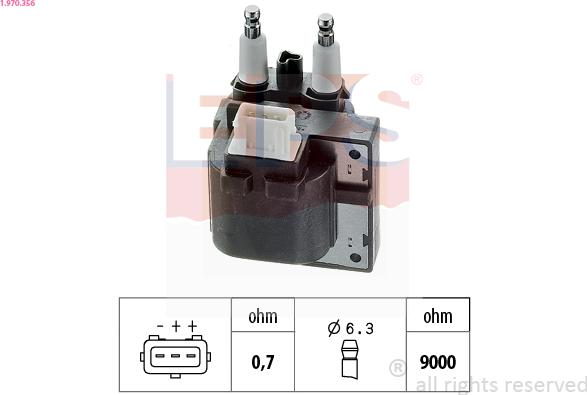 EPS 1.970.356 - Ignition Coil www.parts5.com