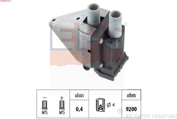EPS 1.970.317 - Ignition Coil www.parts5.com